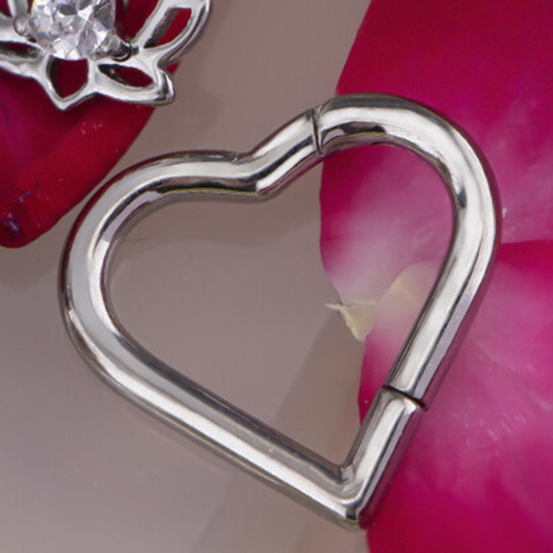 Кольцо-кликер Love Simple 1.2 мм (16 G) фото 4